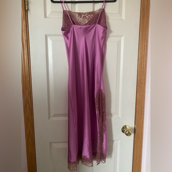 NWT Satin Victorias Secret lace maxi slip dress - Picture 2 of 6